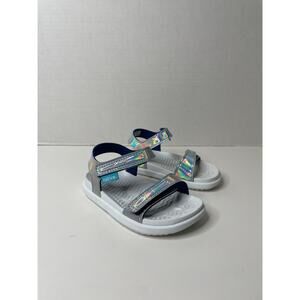 Native Shoes Kids Charley Hologram (Toddler) Flat Sandals for Kids Size 7